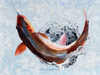 ice fish painting Arctic Char