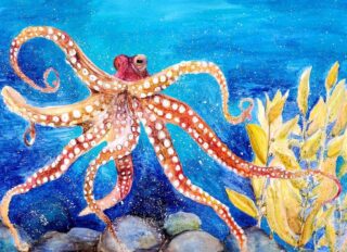 Octopus painting