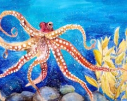 Octopus painting