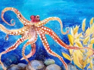 Octopus painting