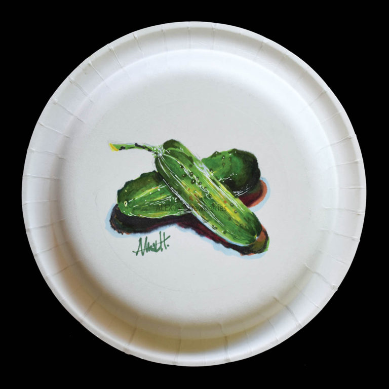 Pickling Cucumbers, Marker Sketch