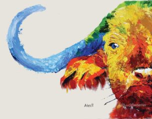 bull painting ox painting wall decor
