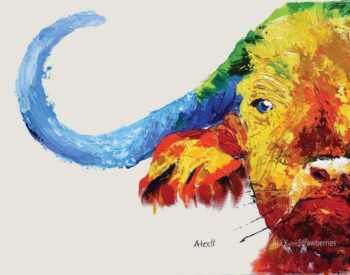 bull painting ox painting wall decor
