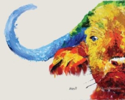 bull painting ox painting wall decor